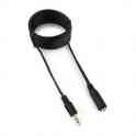 Кабель удлинитель cablexpert cca-423-2m, mini-jack 3.5mm, 2m. черный, фотография 2
