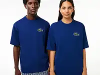 Футболка lacoste unisex из органического хлопка с большим лого