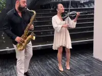 Саксофонист и скрипачка на мероприятия, фотография 3