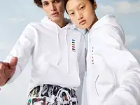 Хлопковая флисовая толстовка lacoste x polaroid unisex