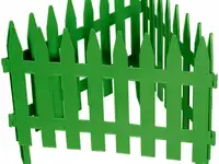 Забор декоративный "рейка", 28 х 300 см, зеленый, россия// palisad