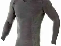 Термокофта brubeck men comfort wool grey, фотография 1