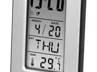 Термометр hama h-186357 серебристый/черный