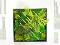 Картина из стабилизированного мха., фотография 2