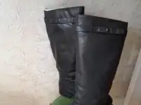 Продам зимние кожанные сапоги. Брендовые. Размер 39-40, фотография 6