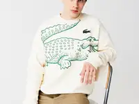 Мужская толстовка lacoste loose fit с круглым вырезом