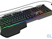 Клавиатура + мышь оклик gmng 700gmk клав:черный мышь:черный usb multimedia led