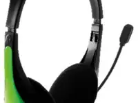 Cbr chp 353m green, компьютерная гарнитура проводная стерео, микрофон с шумоподавл.,