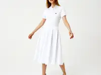 Женское облегающее платье-поло lacoste из хлопка