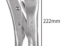 Зажимные клещи deli dl2001 10" длина 222 мм. рабочий ход 50