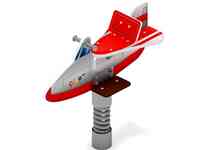 Качалка на пружине самолетик (красный) ио 22.03.02-03- купить в {city_name_pp}