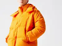 Мужская короткая стеганая куртка lacoste l!ve со съемным капюшоном