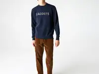 Мужская толстовка lacoste с флисом и круглым воротом