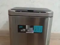 Сенсорное мусорное ведро металлическое 13 литров, фотография 5