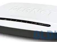 Planet 5-port 10/100/1000mbps gigabit ethernet switch (external power) - plastic case