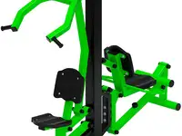 Тяга верхняя+флекс (зеленый) - уличный тренажер - ст 021-12