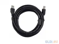 Кабель usb 2.0 am-bm 4.5м gembird экран 2 ферритовых кольца черный