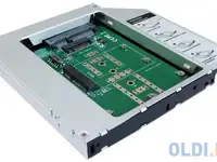 Сменный бокс для hdd/ssd agestar smnf2s sata металл серебристый 2.5"