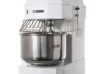 Спиральный тестомес Hurakan HKN-50SN2V. Обьем дежи 50 л Загрузка теста 25 кг Кол-во скоростей 2 Механизм крепления чашин