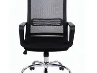 Кресло brabix "daily mg-317", с подлокотниками, хром, черное