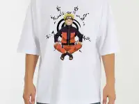 Оверсайз мужская футболка с Наруто