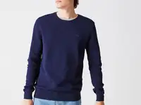 Мужской свитер lacoste regular fit с круглым вырезом