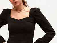 Классическая черная блуза