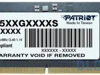 Память so-dimm ddr 5 dimm 8gb 5600mhz, patriot signature line (psd58g560041s)