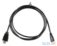Кабель аудио-видео buro mini-hdmi (m)/hdmi (m) 1.5м. черный (bhp-minhdmi-1.5)