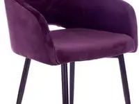 Кресло бюрократ ch-380f сливовый