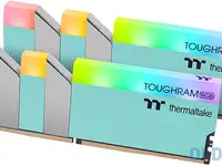 16gb thermaltake ddr4 3600 dimm toughram rgb turquoise gaming memory rg27d408gx2-3600c18a