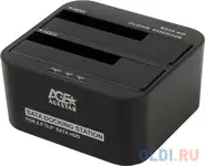 Док станция для hdd 2.5"/3.5" sata agestar 3ubt6-6g usb3.0 черный
