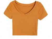 топик черный, топик оранжевый, фотография 2