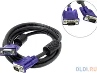 Кабель vga 1.8м vcom telecom vvg6448-1.8mo круглый черный