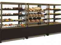 Витрина кондитерская Carboma KC70 VM 0,9-1 Light, шоколад / золото), фотография 3