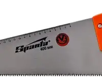 Ножовка по дереву, 400 мм, 7-8 tpi, зуб-2d, каленый зуб, линейка,
