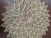 Подтарельники под золото и серебро, качественный материал, ракушки, фотография 3