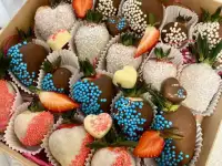 Корзина, коробка для клубники, тойбастар, лента, сюрприз коробка, фотография 12