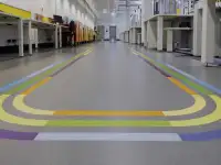 Медицинский линолеум, гомогенное напольное покрытие для чистых и промышленных помещений. Коммерческий линолеум КМ2, фотография 8