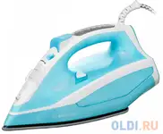 Утюг brayer br4000, 2600 вт, керамическое покрытие, самоочистка, антикапля, автоотключение, голубой