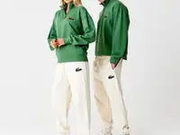 Флисовые спортивные штаны lacoste unisex из органического хлопка