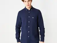 Льняная рубашка lacoste regular fit unisex