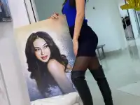 Арт портрет на холсте, фотография 7