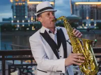 Саксофонист, саксофон, фотография 4