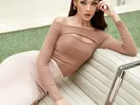 Боди в карамельном оттенке