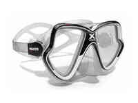 Маска для плавания mares x-vision mid, для узкого лица - ц.обт.прозрачный, ц.р.сине-белый