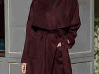 Шерстяное пальто на запáх