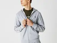 Мужская толстовка lacoste с капюшоном на молнии