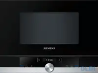 Встраиваемая микроволновая печь siemens bf634lgs1 900 вт серебристый