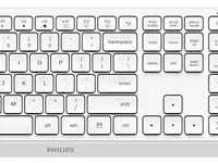 Philips беспроводной комплект spt6307w(клавиатура spk6307w+мышь spk7307w) 2.4ghz 104 клав/3 кнопки 1